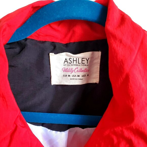 WINDBREAKER ASHLEY BY 26 INTERNATIONAL UTILITY COLLECTION SZ M NEW RED WHITE BLK - Picture 7 of 8